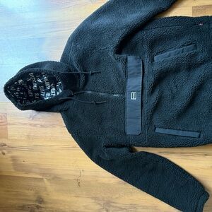 Levi's Black and White Logo Sherpa Jacket